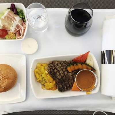 Cathay Pacific Business Class Inflight Meals menu