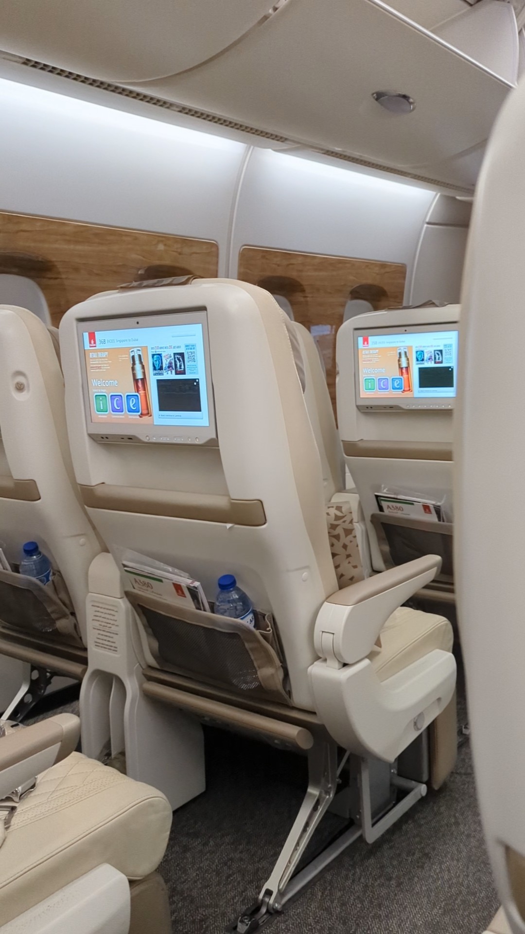 Emirates Premium Economy Class on Airbus A380 Review (SIN – DXB)
